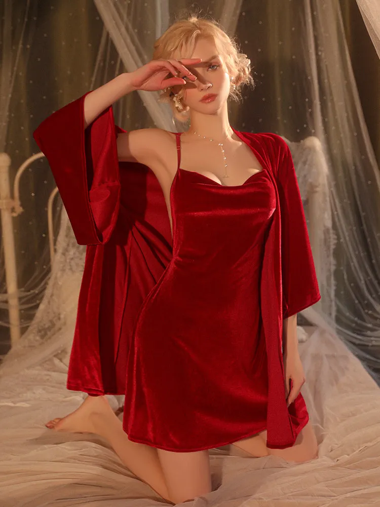 Velvet Slip Dress