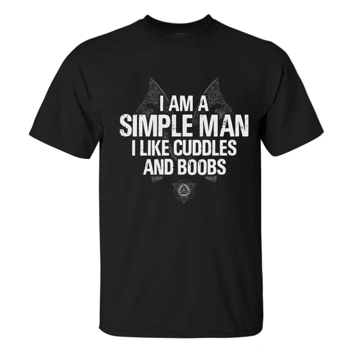Viking I Am A Simple Man Printed Men's T-shirt
