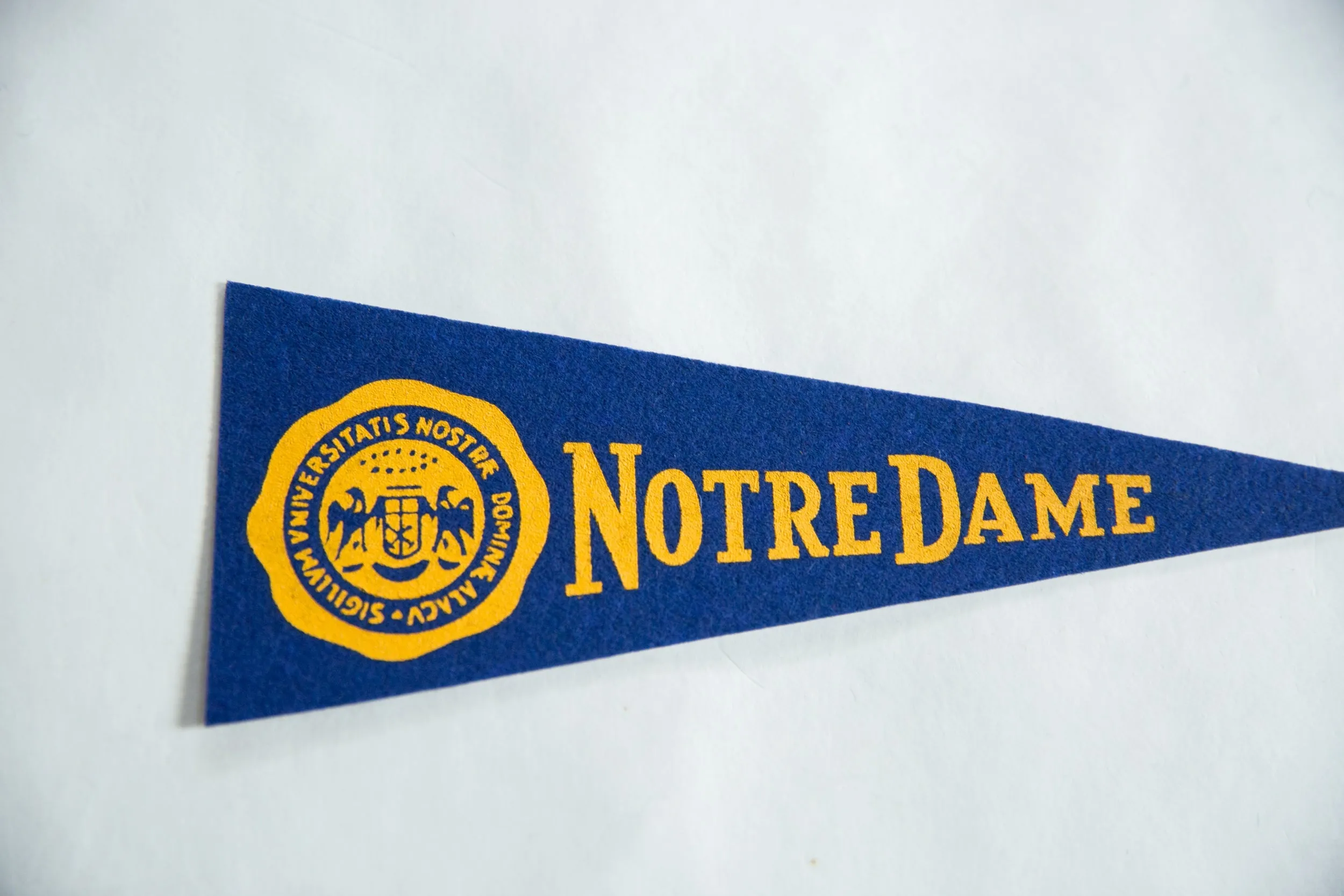 Vintage Notre Dame Felt Flag