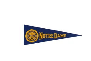 Vintage Notre Dame Felt Flag