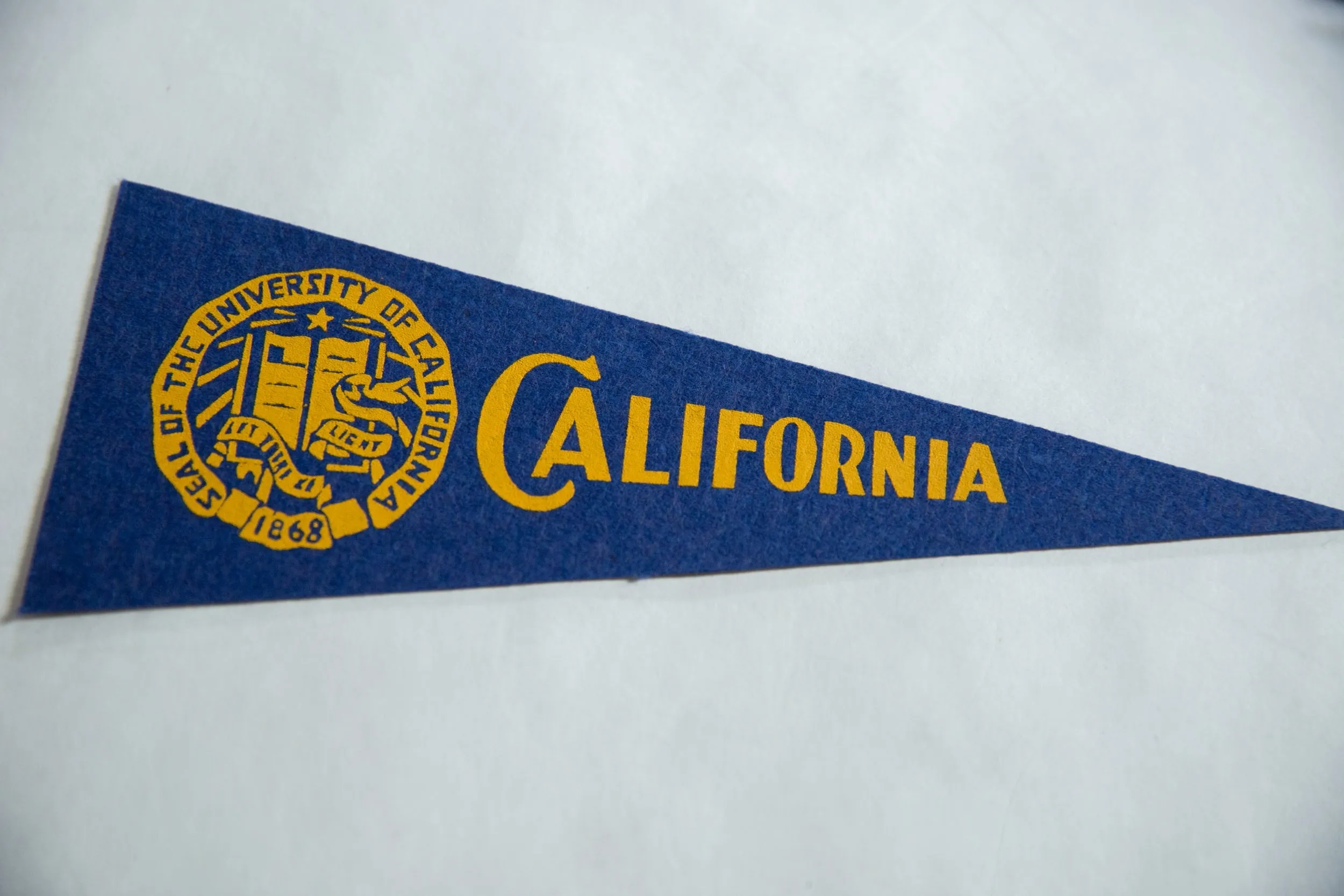 Vintage University of California Felt Flag
