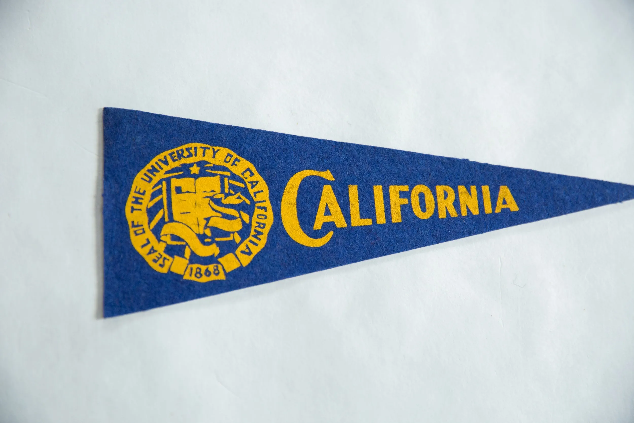 Vintage University of California Felt Flag