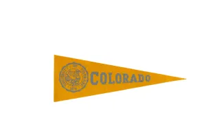 Vintage University of Colorado Felt Flag