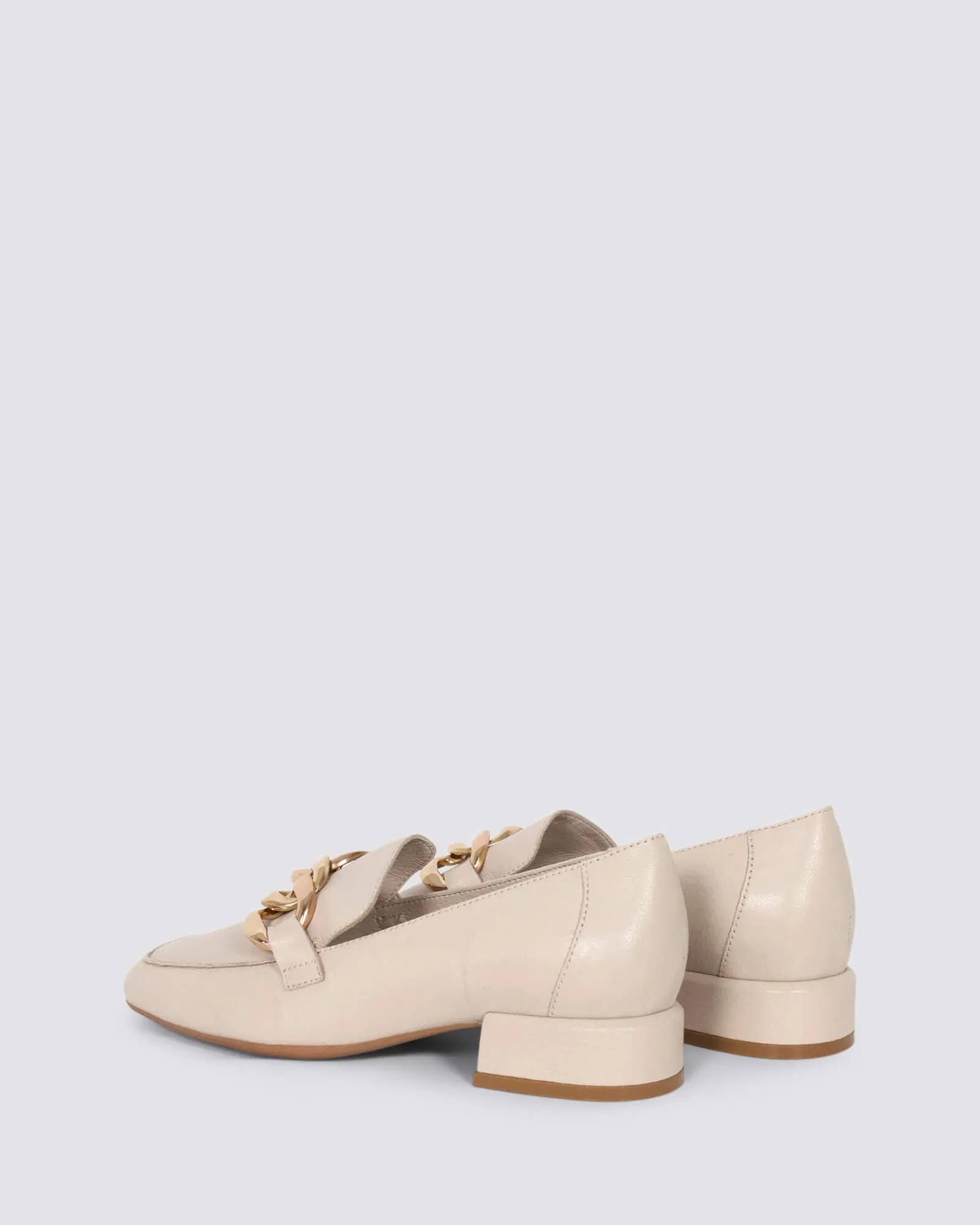 VIVANDY LOAFERS NOUGAT LEATHER