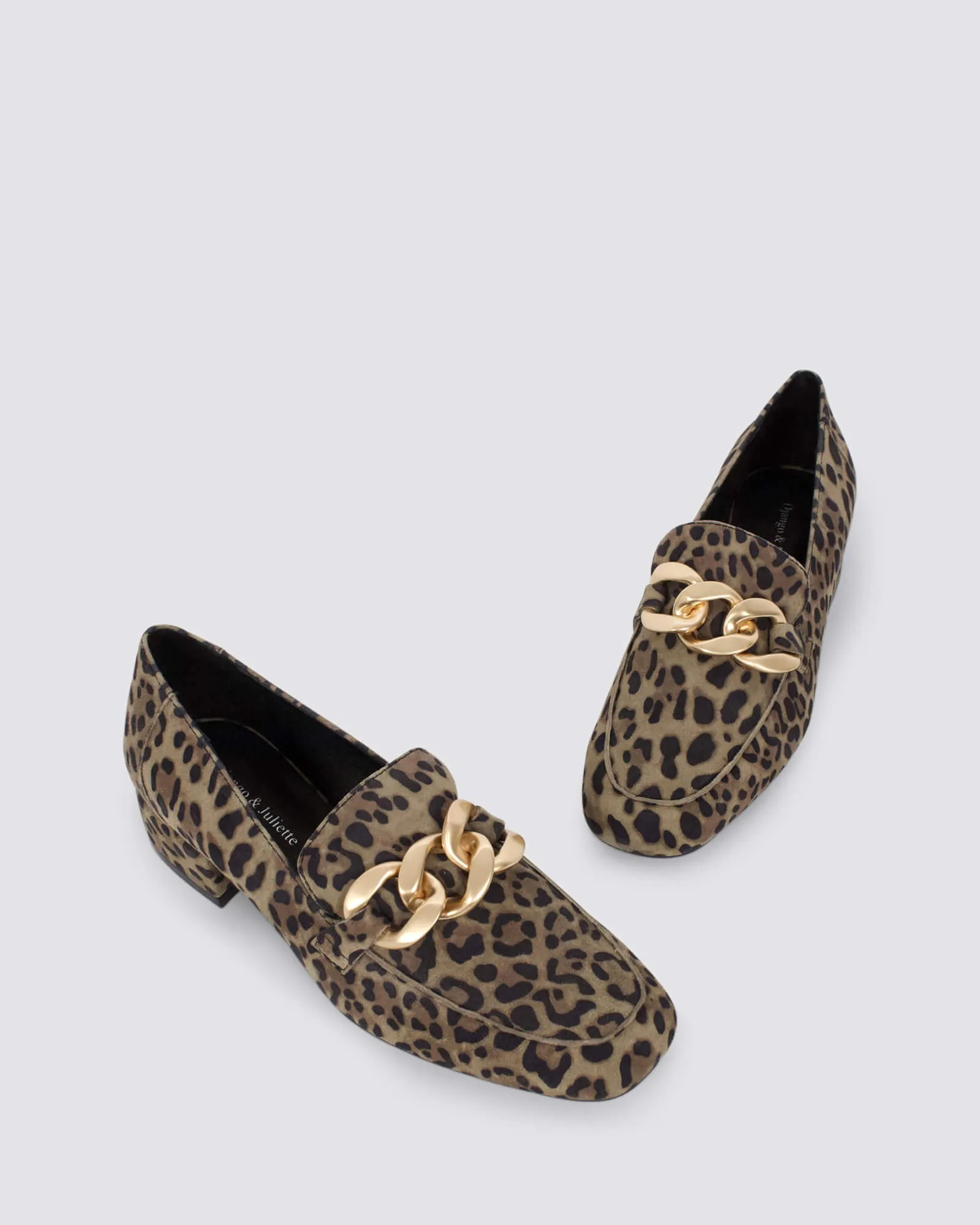 VIVANDY LOAFERS TAUPE LEOPARD SUEDE