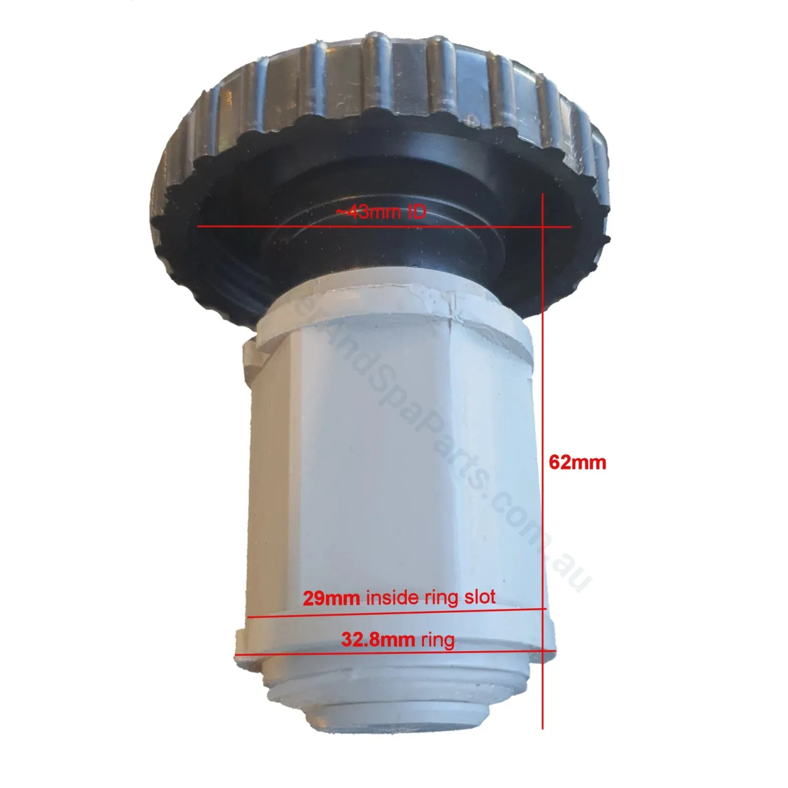 Waterway 1" / 25mm On / Off Valve - Mushroom Top