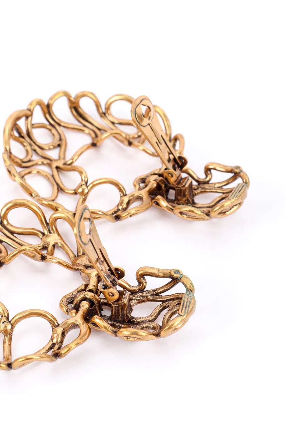 Wire Hoop Drop Earrings
