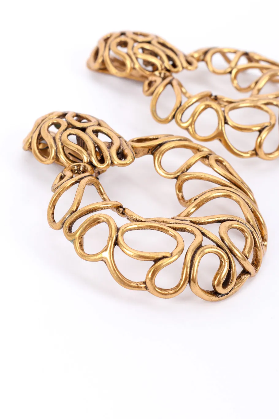 Wire Hoop Drop Earrings