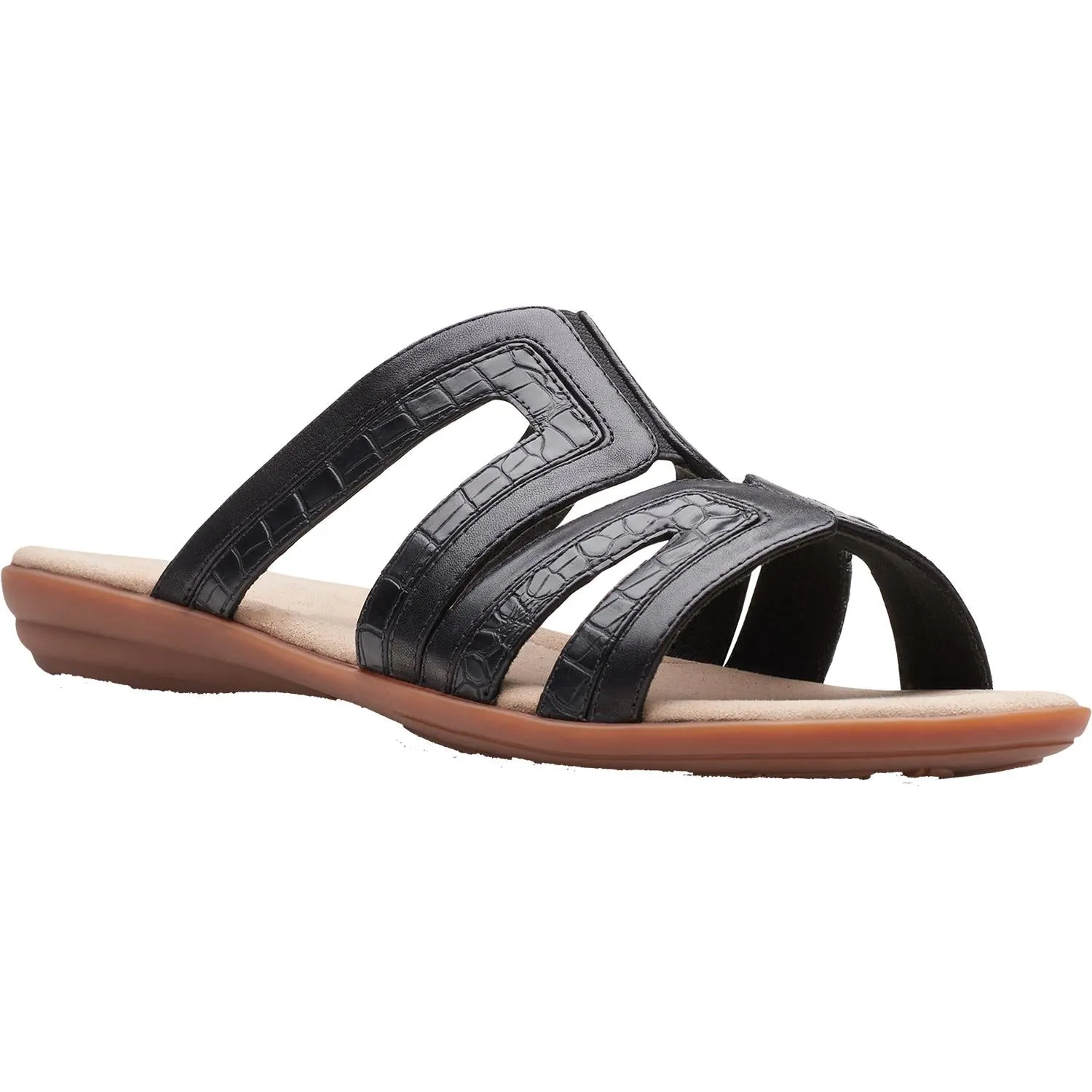 Women's Clarks Ada Lilah Black Combi Leather