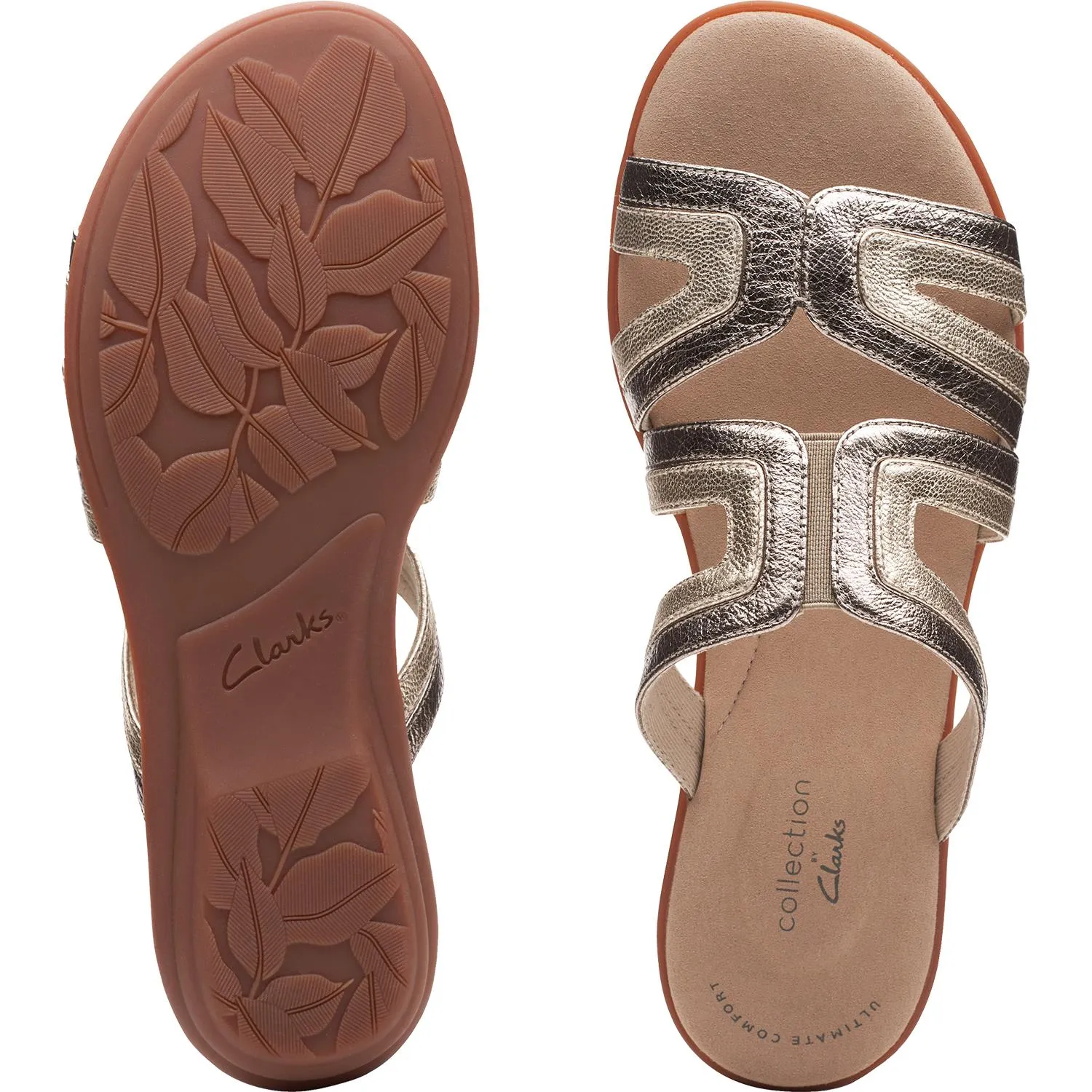 Women's Clarks Ada Lilah Metallic Combi Leather