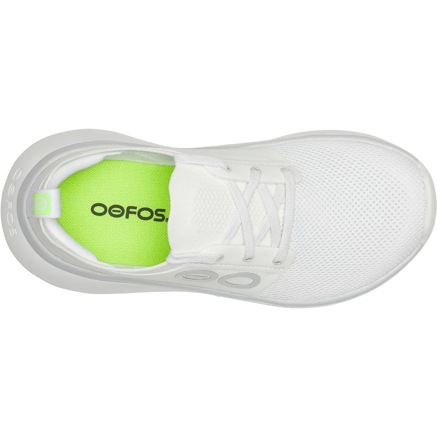 Women's Oofos Oomy Stride White Synthetic