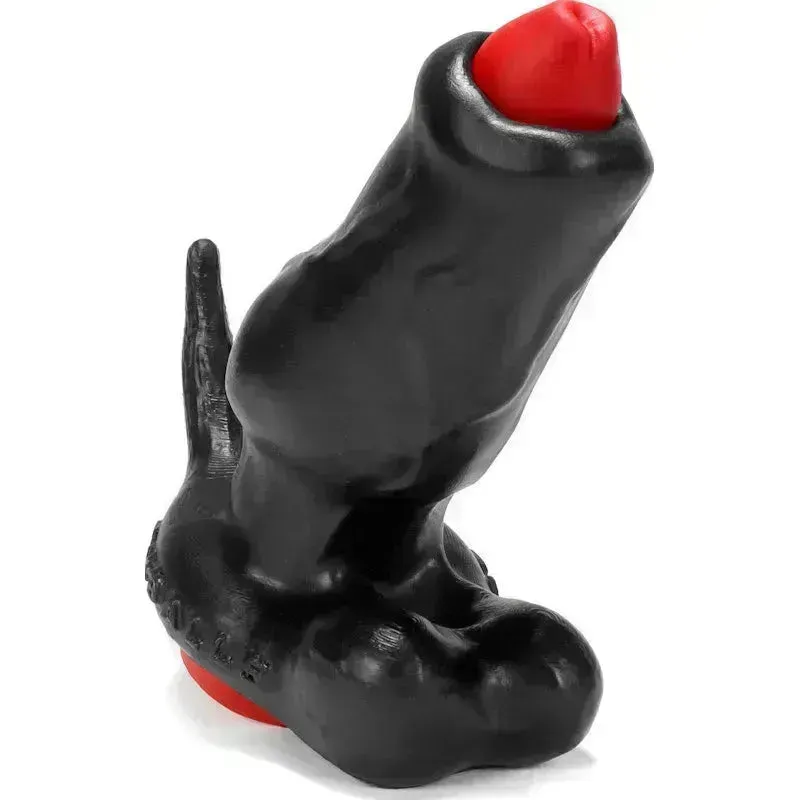 Woof Hollow Plug w Stopper Black Red