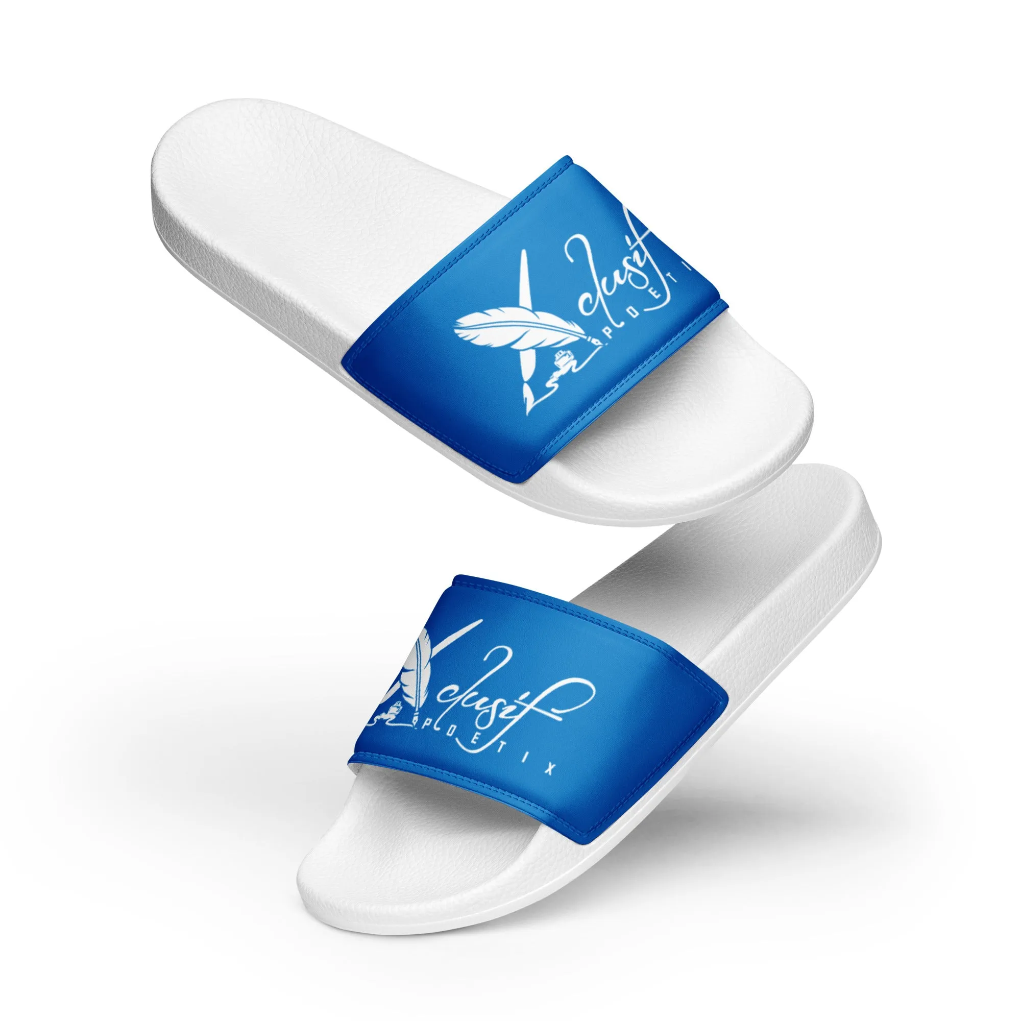 XCLUSIF POETIX BLUE & WHITE Women's slides