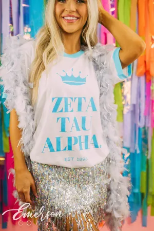 Zeta Tau Alpha Bid Day Simple Crown Ringer