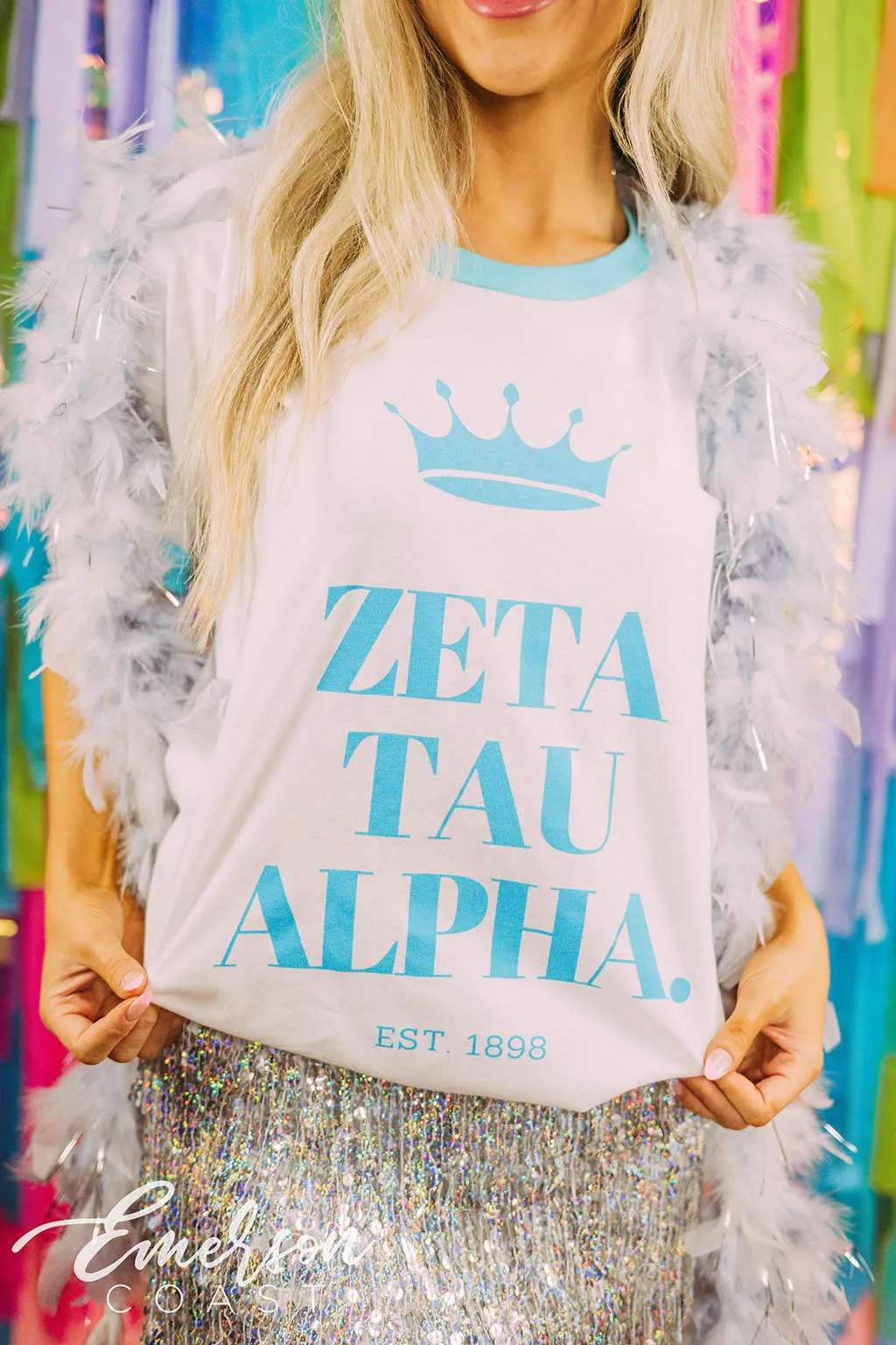 Zeta Tau Alpha Bid Day Simple Crown Ringer