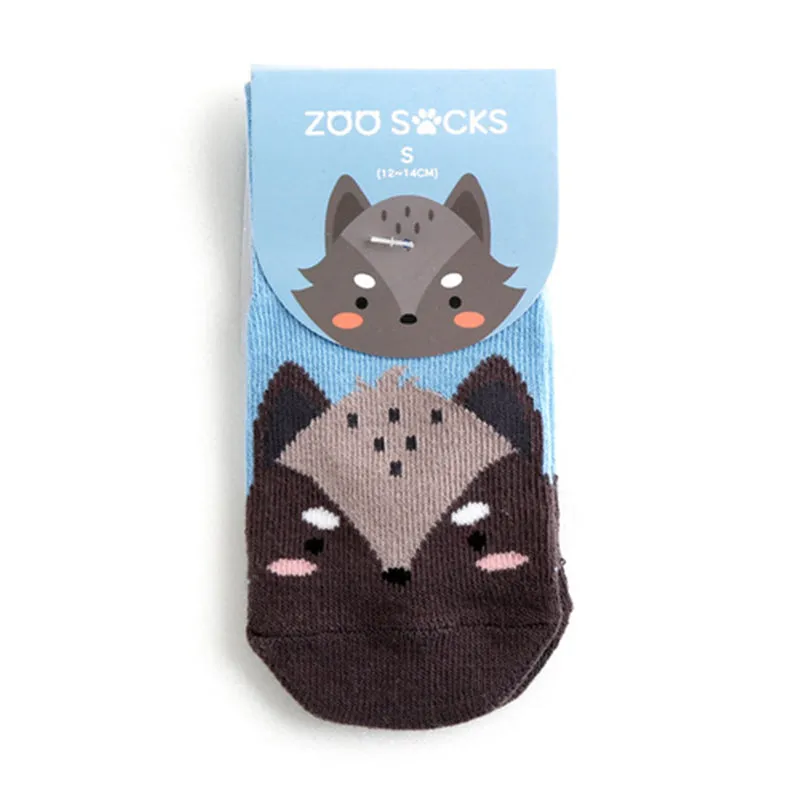 Zoo Wolf Non-Slip Socks V1109