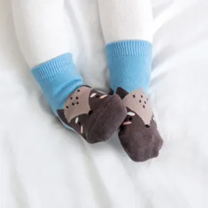 Zoo Wolf Non-Slip Socks V1109